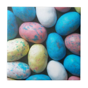 Färgfyllt Candy Påskäggs Tile Kakelplatta