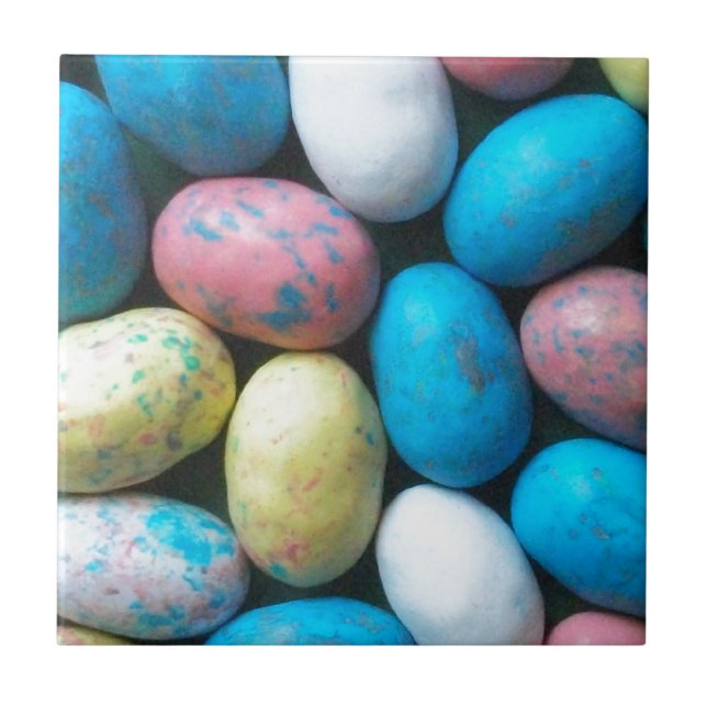Färgfyllt Candy Påskäggs Tile Kakelplatta (Framsidan)