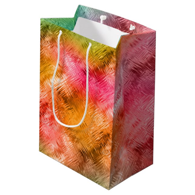 Färgfyllt Crystal Glass Mönster (Baksidan Vinklad)