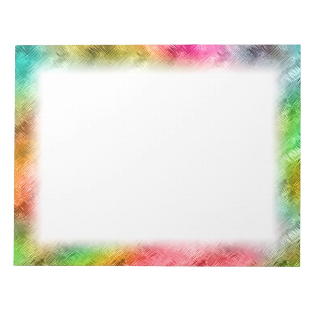 Färgfyllt Crystal Glass Mönster Anteckningsblock (Framsida)