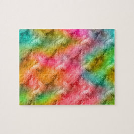 Färgfyllt Crystal Glass Mönster Pussel