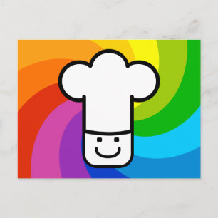 Färgfyllt Cuisine Vykort