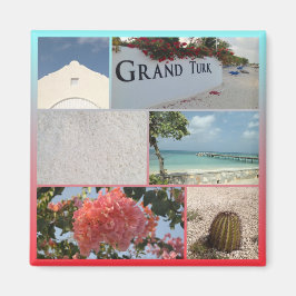 Färgfyllt Grand Turk-foto Magnet