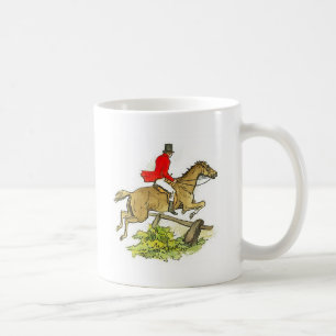 Färgfyllt jakthäst för räv kaffemugg