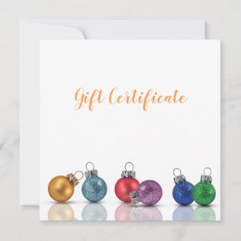 Färgfyllt julkort för prydnadsgåva från Glitter