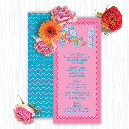 Färgfyllt Mod Embroidery Menu Meny