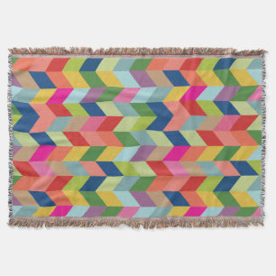 Färgfyllt Modern Herringbone Filt