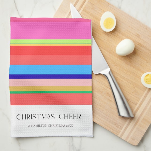 Färgfyllt, modernt könskorn för julgranar kökshandduk (Vikt i Fjärdedel)