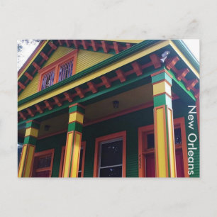 Färgfyllt New Orleans House-vykort Vykort