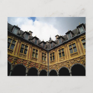 Färgfyllt parisiskt Windows Vykort