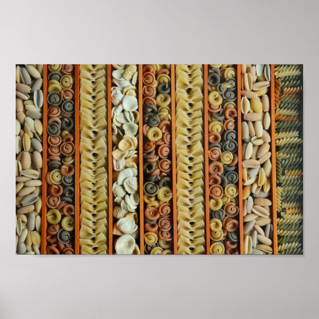 Färgfyllt Pasta Photo Poster (Framsidan)