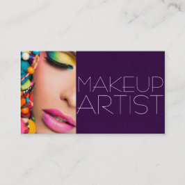 Färgfyllt Professionell Makeup-artistkort Visitkort