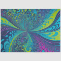 Färgfyllt Psychedelia Airbrush Art-papper