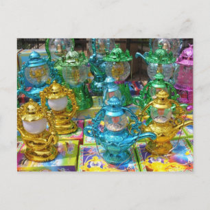 Färgfyllt ramadan Lantern-vykort Vykort