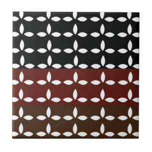 Färgfyllt Rand-geometriskt Blommönster Kakelplatta