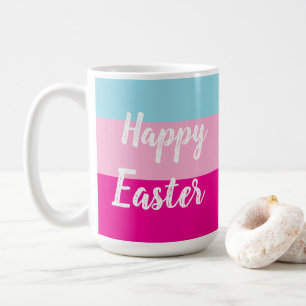 Färgfyllt Rand-platta Mönster-Glad påsk-kort Kaffemugg