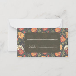 Färgfyllt Ro-kort för tropisk Bröllop-plats Placeringskort