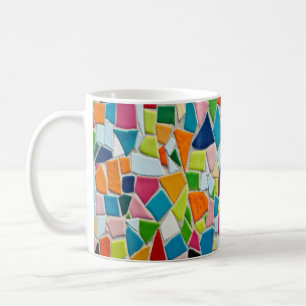 Färgfyllt Simulated Mosaic Tile Kaffemugg