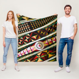 Färgfyllt spanskt tak fleecefilt