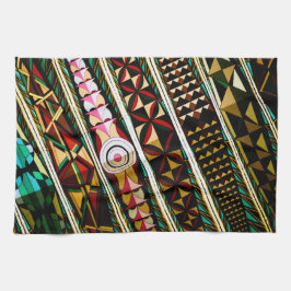 Färgfyllt spanskt tak kökshandduk