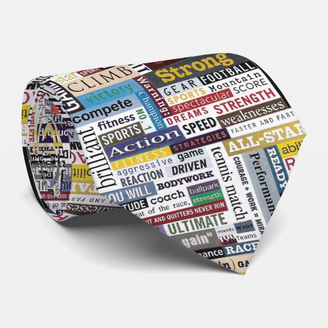 Färgfyllt sportfält slips (Rullad)