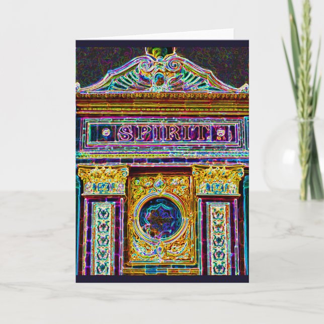 Färgfyllt spritkort kort (Framsida)