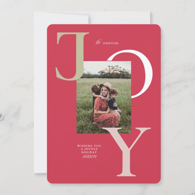 Färgfyllt stort jullkort julkort (Framsida)