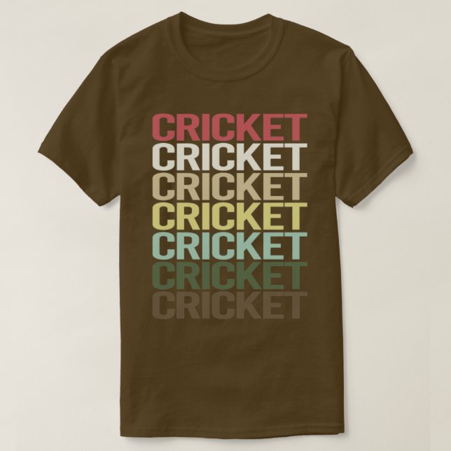 Färgfyllt textcricket t shirt (Design framsida)