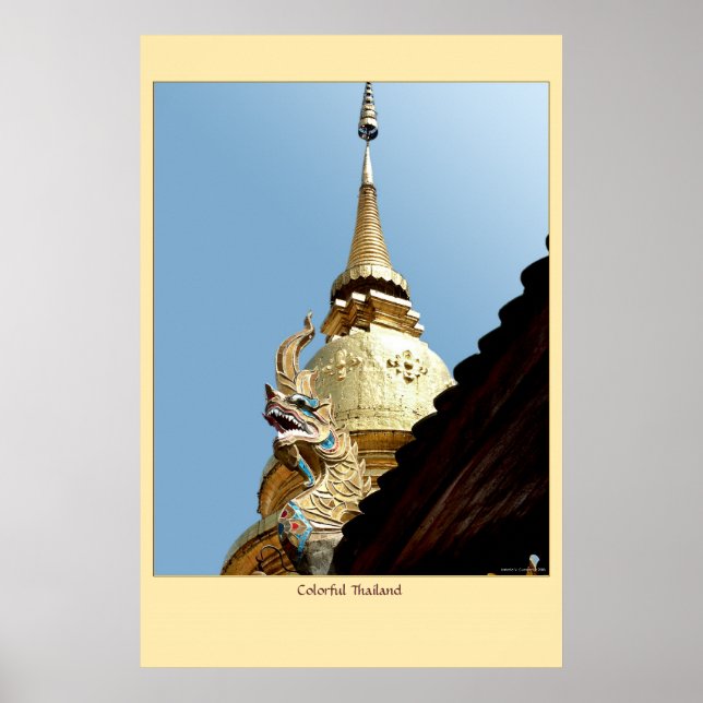 Färgfyllt Thailand Poster (Framsidan)