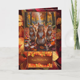 Färgfyllt Thanksgiving-kort för Löv-funktion Tack Kort