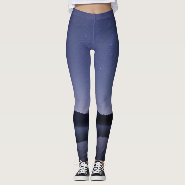 Färgfyllt utrymme leggings (Framsida)