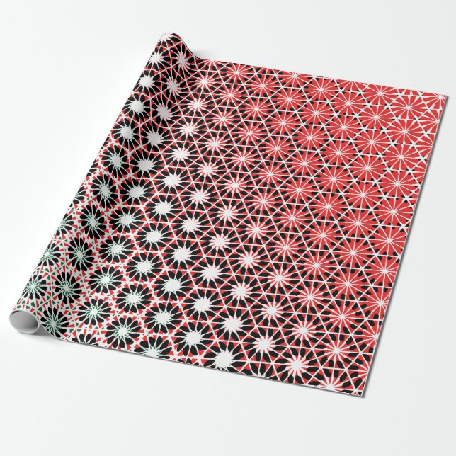 Färgfyllt utrymme presentpapper (Utrullad)