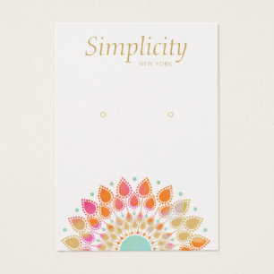 Färgfyllt Visning för avläsning av judiskt Blommig Visitkort