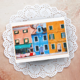 Färgfyllt vykort för egen Burano-Italien