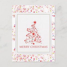 Färgfyllt vykort för jul