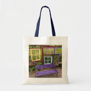 Färgfyllt Windows & Bench Garden Decor Tygkasse