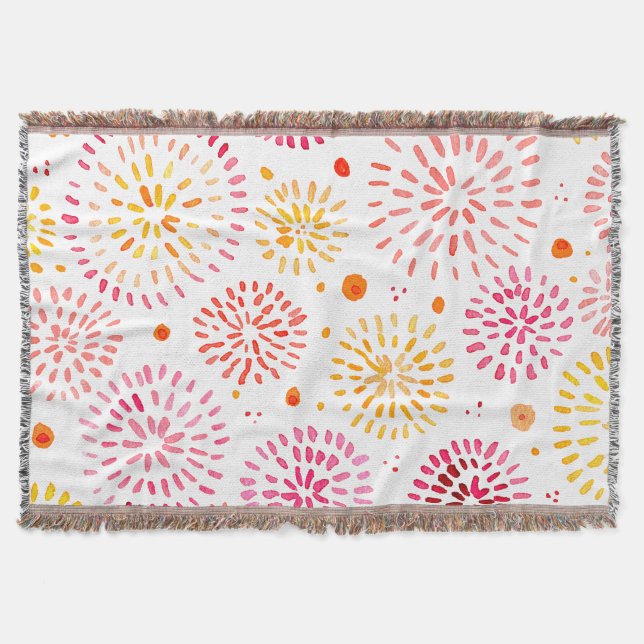 Färgfyrverkerier för utspädning i gult och orange filt (Framsidan)