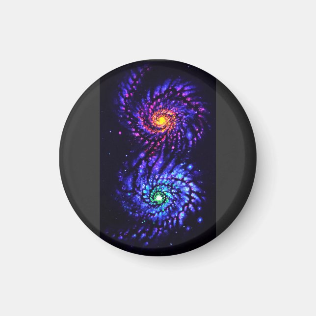 Färggalaxer Magnet (Framsidan)