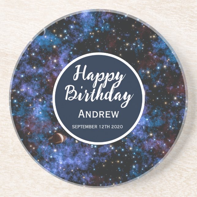 Färggalaxer, stjärnor och planeter underlägg (Framsidan)