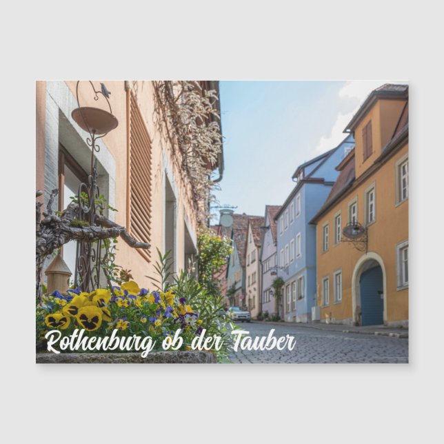 Färgggata i Rothenburg ob der Tauber (Framsida)