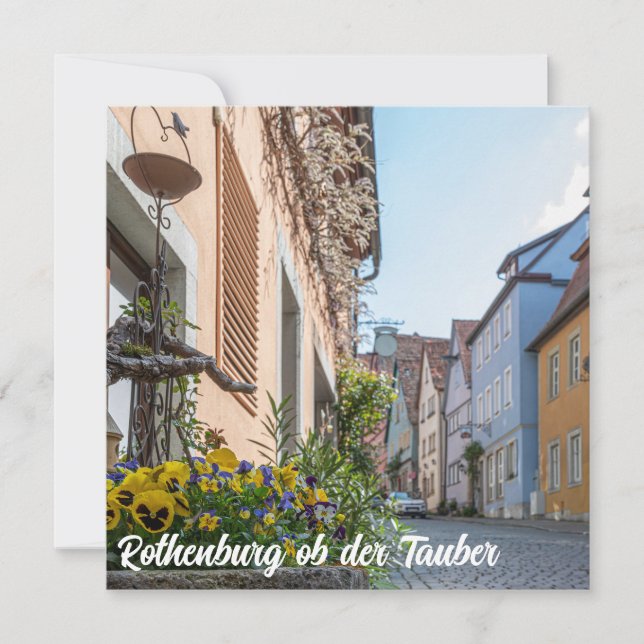 Färgggata i Rothenburg ob der Tauber (Framsida)