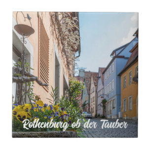 Färgggata i Rothenburg ob der Tauber Kakelplatta