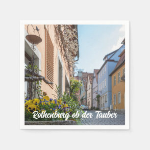Färgggata i Rothenburg ob der Tauber Pappersservett