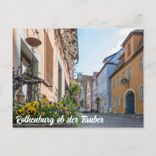 Färgggata i Rothenburg ob der Tauber Vykort