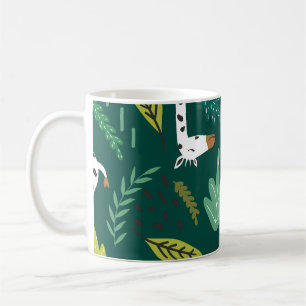 Färggiffer: Dekorativt Mönster från djur. Kaffemugg