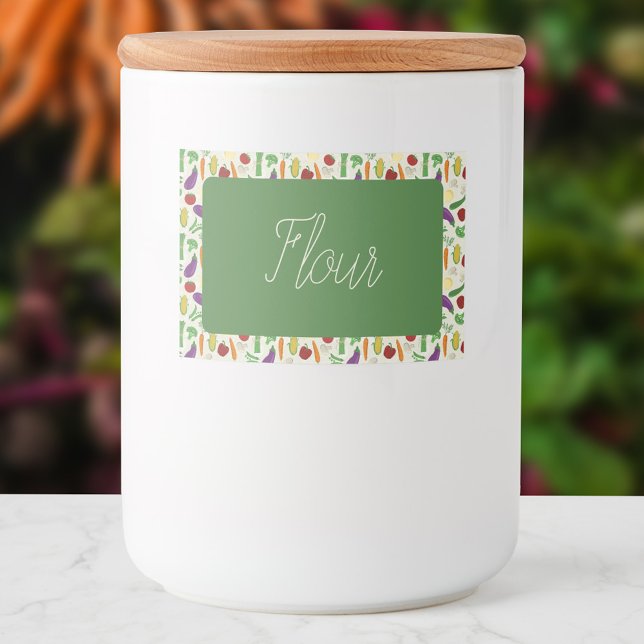 Färggiga Veggies Mat Etiketter (Skapare uppladdad)