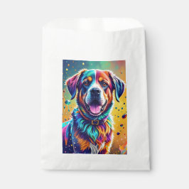 Färggigjätten lycklig, rolig hund, stänk