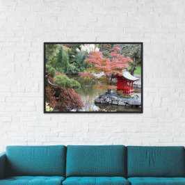 Färggigt japanskt botaniskt Garden Fototryck