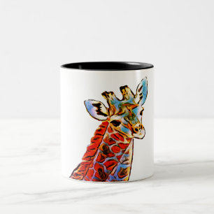 Färggiraffe Två-Tonad Mugg