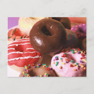 Färggivande Donuts Vykort
